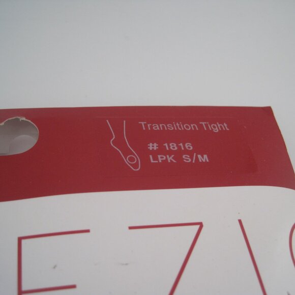 Women's Capezio Ultra Soft Pink Convertible Transition Tights 1816 Size S/M - Picture 2 of 5